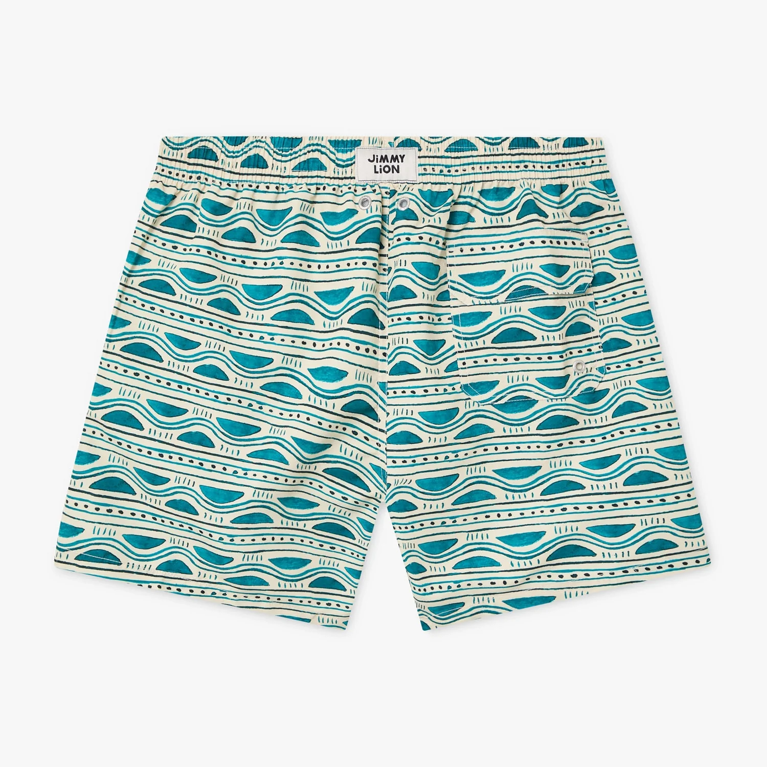 Sea Forms Swim Shorts - Beige - Image 2