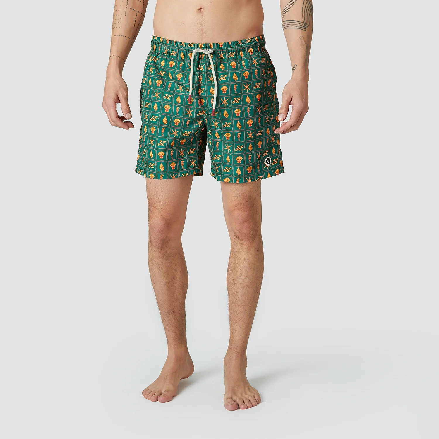 Shore Finds Swim Shorts - Dark Green - Image 3