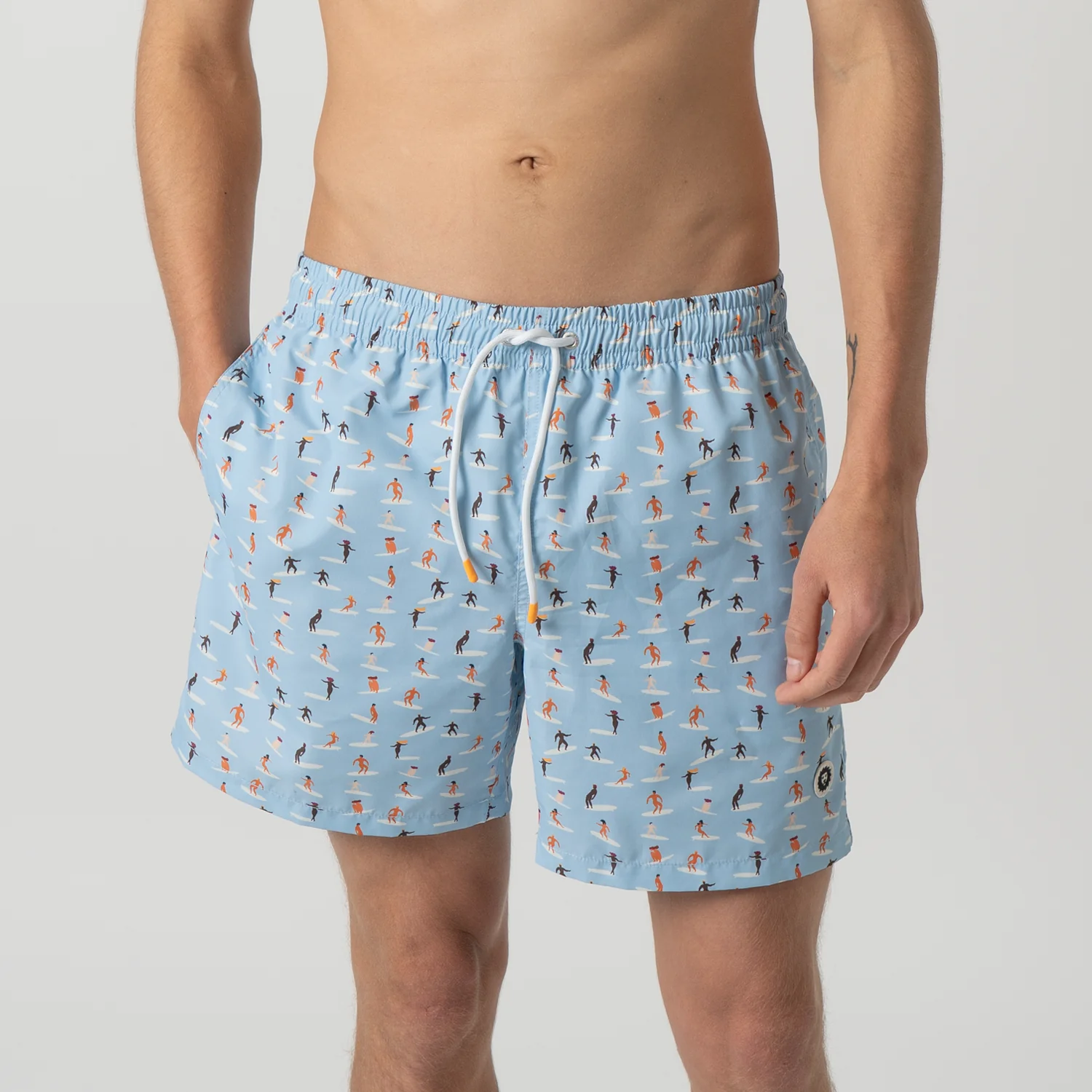 Surfers Swim Shorts - Light Blue - Image 3