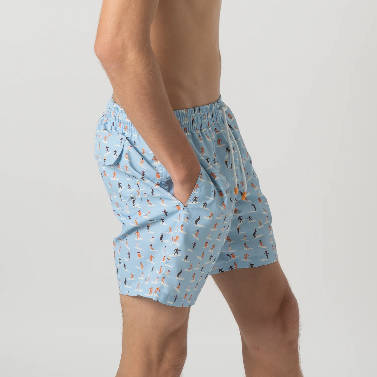 Surfers Swim Shorts - Light Blue - Image 4