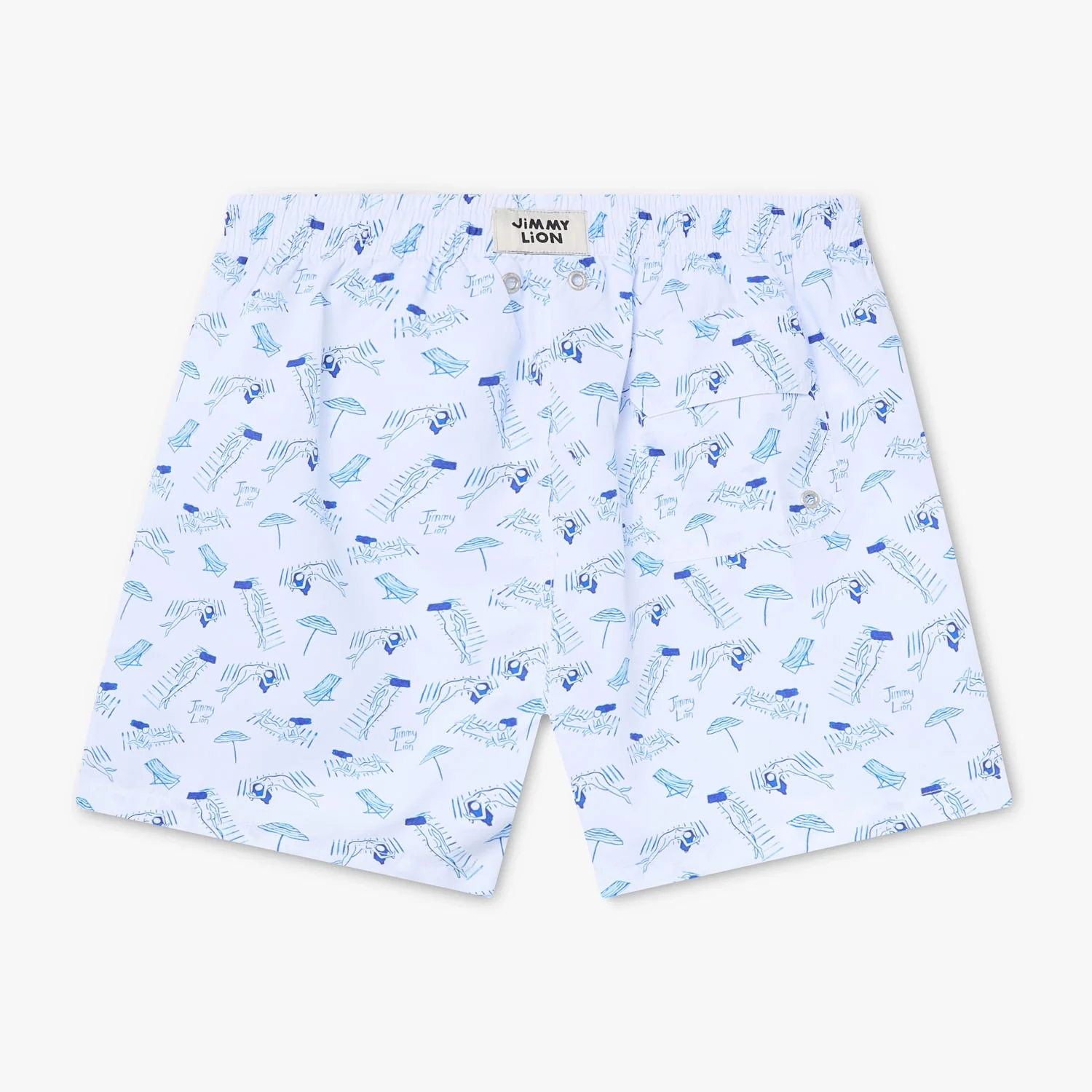 Tan Lines Swim Shorts - White - Image 2