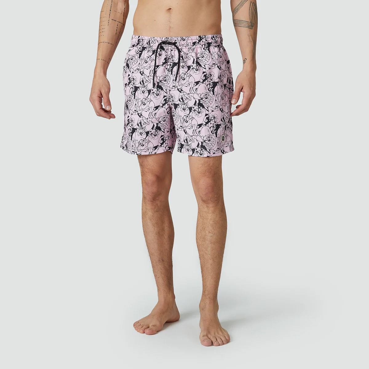 Tasmanian Devil Swim Shorts - Pink - Image 3