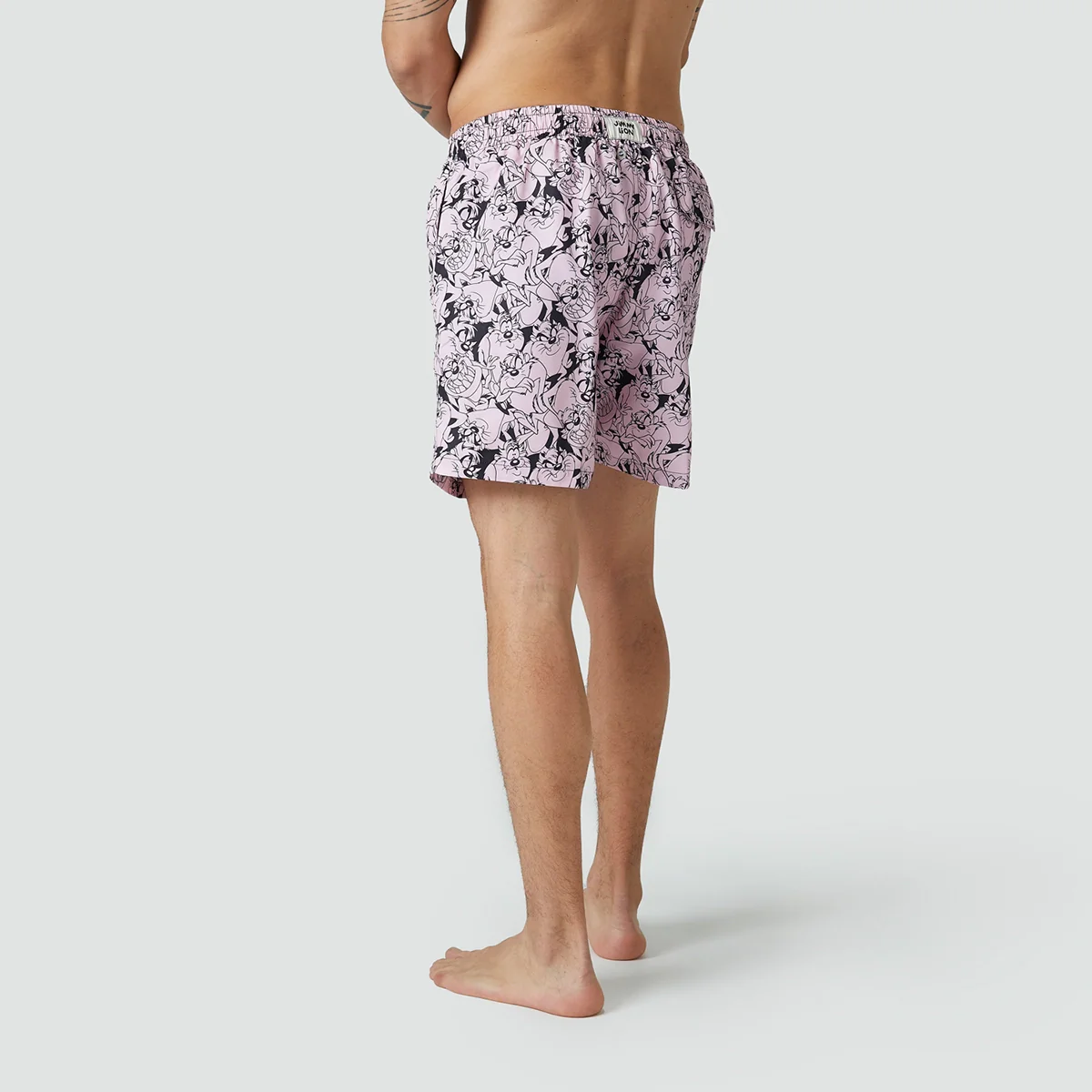 Tasmanian Devil Swim Shorts - Pink - Image 4